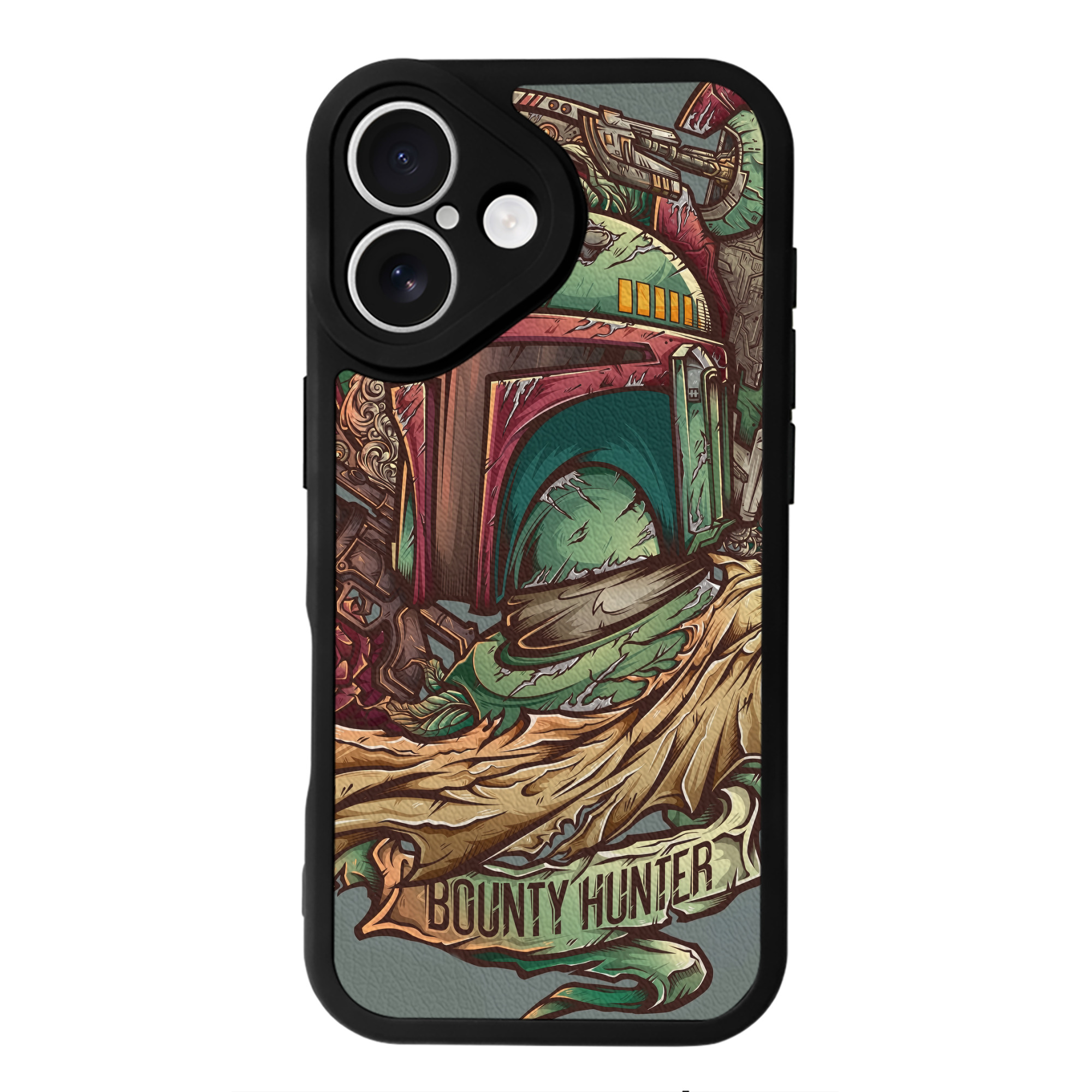 （画像用） スター・ウォーズ Star Wars 【iPhone 16シリーズ対応】シリコンスマホケース（レザー調） 材質：シリコン